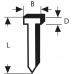 BOSCH Klinec, typ 47, 1,8 x 1,27 x 19 mm 1609200377