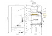 HAAS-SOHN Voľná clona ADRIA II 25x260x445 mm LACFIRE 0050501490005