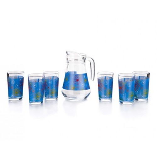 BANQUET Blue Flower 7dielny Džbánový set 04D223803BCB7