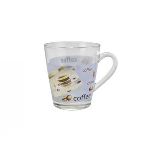 VETRO-PLUS Lugano hrnček dekor káva I. 360ml 04M22P6112