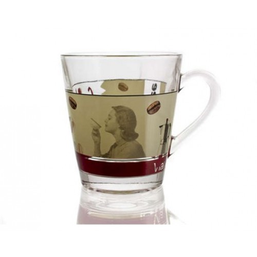 VETRO-PLUS Lugano hrnček dekor káva II. 360ml 04M22P6113 VETRO-PLUS Lugano hrnček dekor káva II. 360ml 04M22P6113