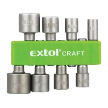 EXTOL CRAFT kľúče nástrčné do vŕtačky 1/4", sada 8ks 10213