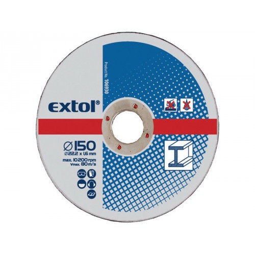 EXTOL CRAFT kotúče 150x2, 5x22, 2mm, rezné na kov 5ks 108030