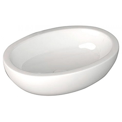 SAPHO SISTEMA keramické umývadlo oválne bez prepadu 60x42cm, biela 10AR65060 SAPHO SISTEMA keramické umývadlo oválne bez prepadu 60x42cm, biela 10AR65060