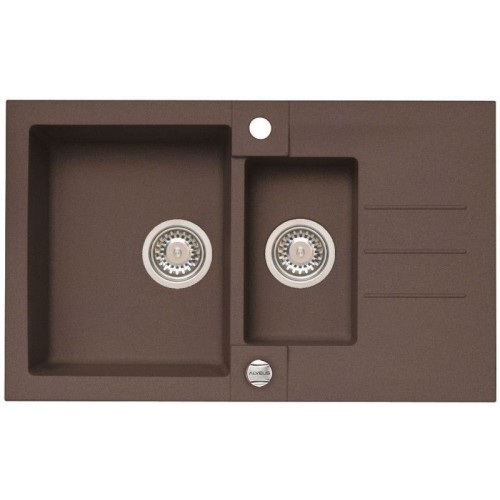 ALVEUS ROCK 70 kuchyský drez, 780x480 mm granital plus Chocolate 03 1107851