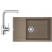 Franke SET G76 Granitový drez MRG 611-78 BB Kašmír + Batéria FN 0147 chróm, 114.0510.380