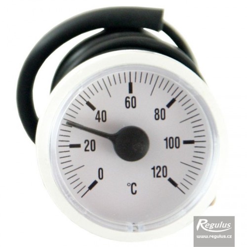 REGULUS 113.10126.00A Teplomer TG 0-120°C priemer 42 mm kapilára 1 m biely 1148