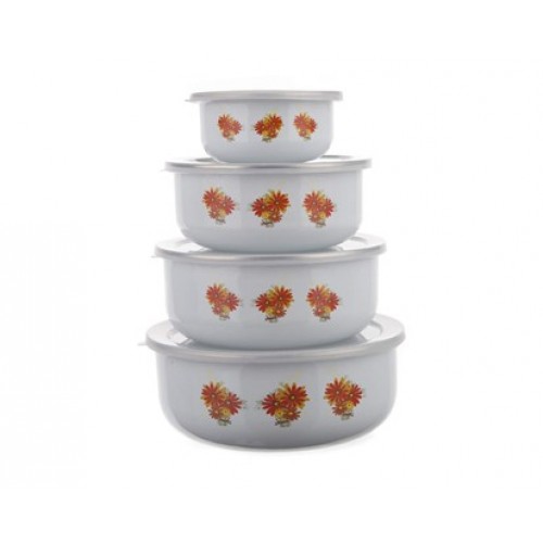 BANQUET 8d sada smaltovaných misiek Belly-Astra 1320078D