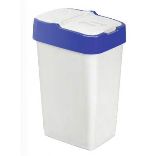 HEIDRUN Odpadkový kôš PUSH & UP 18l, biela / modrá 1340