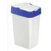 HEIDRUN Odpadkový kôš PUSH & UP 35 l, biela / modrá 1342
