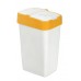 HEIDRUN Odpadkový kôš PUSH & UP 18l, biela / žltá 1340