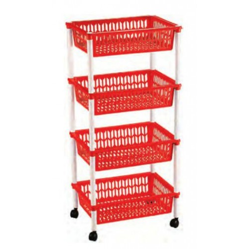 HEIDRUN GUAPISSIMO Regálik pojazdný 4 košíky, mix farieb 1564