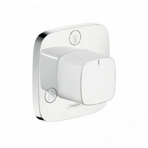 Hansgrohe PURAVIDA Trio / Quattro ventil pod omietku DN20, biela / chróm 15937400 Hansgrohe PURAVIDA Trio / Quattro ventil pod omietku DN20, biela / chróm 15937400