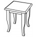 SAPHO RETRO stolička 33x45x33cm, starobiela 1683