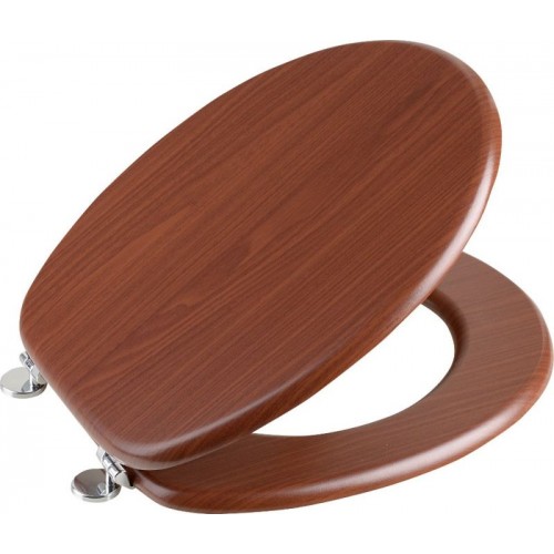 AQUALINE WC sedátko, MDF, orech 1705-04