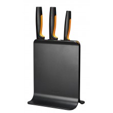 Fiskars Plastový blok s tromi nožmi čierny 1057555