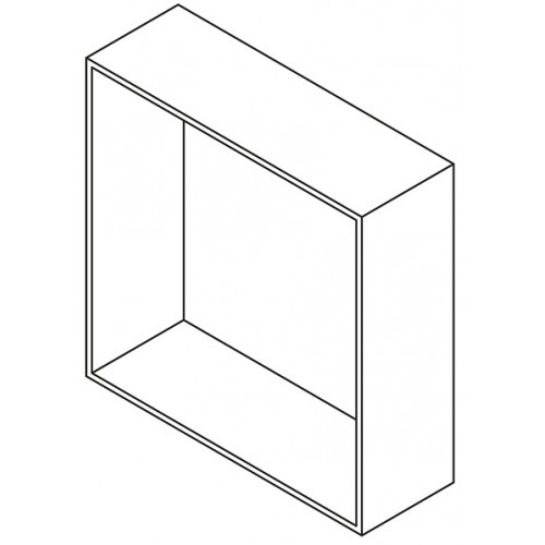 SAPHO STELA 20300 sklenená polícia 30x30x10cm, extra číre sklo