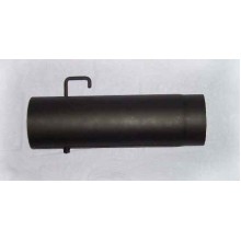 Rúrka dymovodu s klapkou 130mm/250mm (1,5) čierna