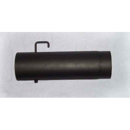 Rúrka dymovodu s klapkou 150mm/1000mm (1,5) antracit