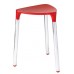 SAPHO Yannis 217206 kúpeľňová stolička 37x43, 5x32, 3 cm, červená