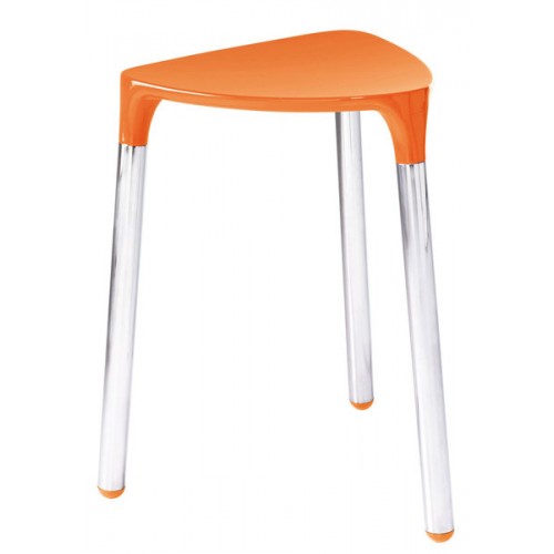 SAPHO Yannis 217267 kúpeľňová stolička 37x43, 5x32, 3 cm, oranžová