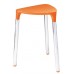 SAPHO Yannis 217267 kúpeľňová stolička 37x43, 5x32, 3 cm, oranžová