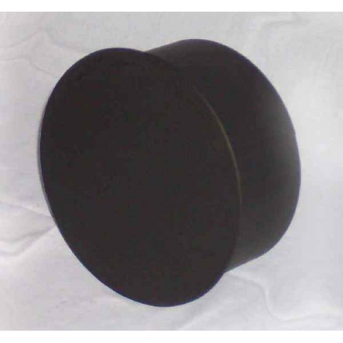 Komínová záslepka 130mm (1,5) čierna