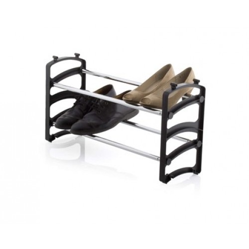 VETRO-PLUS Stojan na topánky čierny - 2 police 22GC2381B
