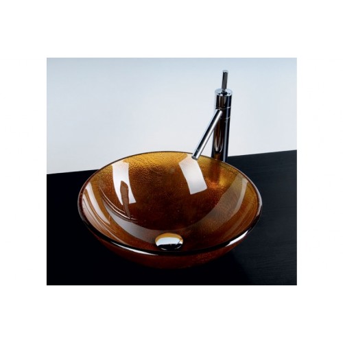 SAPHO BEAUTY 2501-03 SUN sklenené umývadlo priemer 42cm