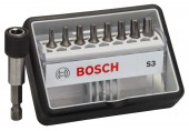 BOSCH 8+1-dielna sada skrutkovacích bitov S T Robust Line, verzia Extra Hard 2607002562