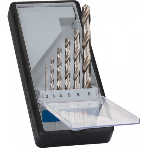 BOSCH 6-dielna súprava vrtákov do kovu HSS-G Robust Line, 135°, 2 – 8 mm 2607010529