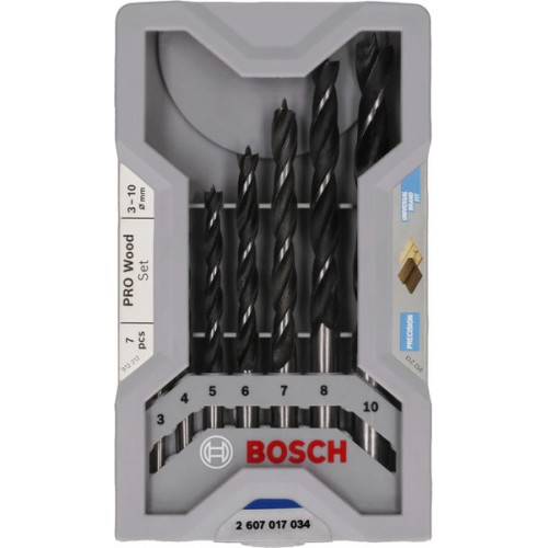 BOSCH X - PRO Sada vrtákov do dreva, 7dielna 3 - 10 mm, 2607017034