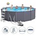 INTEX Graphite Gray Panel Pools Set Bazén 478 x124 cm 26384GS