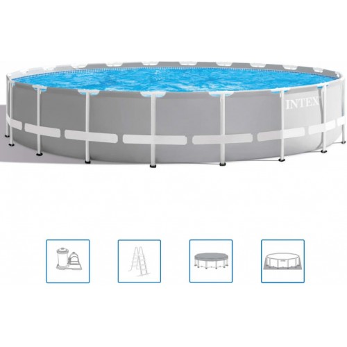 INTEX PRISM FRAME POOLS SET Bazén 610 x 132 cm s kartušovou filtráciou 26756GN