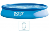 INTEX Easy Set Pool Bazén 396 x 84 cm s kartušovou filtráciou 28142GN