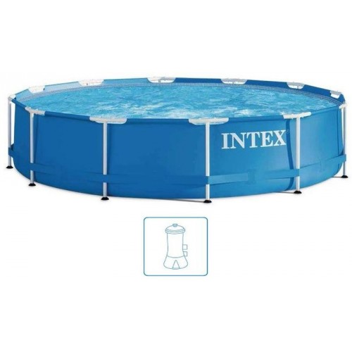 INTEX METAL FRAME POOLS Bazén 457 x 84 cm s filtráciou 28240GN