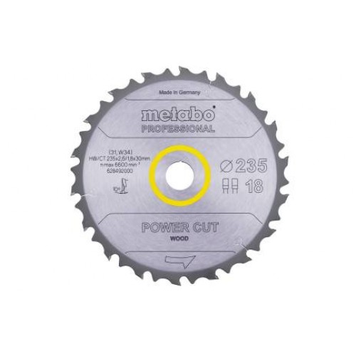 Metabo pílový kotúč pre okružné píly 235X30 Z18 FZ/FA 10° 628492000