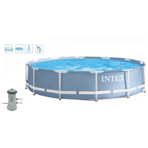 INTEX PRISM FRAME POOL SET Bazén 457 x 107 cm s kartušovou filtráciou, 28734GN INTEX PRISM FRAME POOL SET Bazén 457 x 107 cm s kartušovou filtráciou, 28734GN