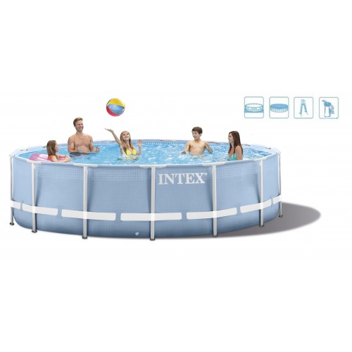 INTEX PRISM FRAME POOL SET Bazén 457 x 122 cm s kartušovou filtráciou, 28736GN INTEX PRISM FRAME POOL SET Bazén 457 x 122 cm s kartušovou filtráciou, 28736GN