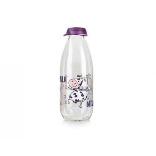 BANQUET Fľaša na mlieko 1L, Funny Cow, dekor 1 34S111704