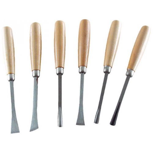 EXTOL CRAFT rezbárske dláta s drevenou rukoväťou, sada 6ks 3936 EXTOL CRAFT rezbárske dláta s drevenou rukoväťou, sada 6ks 3936
