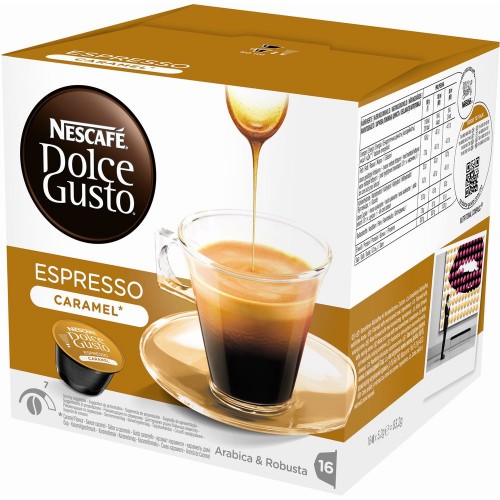 Kapsle NESCAFÉ ESPRESSO Caramel 16 ks k Dolce Gusto