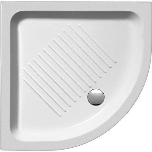 SAPHO Keramická sprchová vanička, štvrťkruh 80x80x11cm, R550 448011 SAPHO Keramická sprchová vanička, štvrťkruh 80x80x11cm, R550 448011