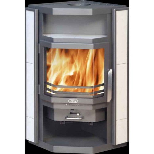 ABX Skandik 4660-6, krbové kachle na drevo, keramika - delené sklo