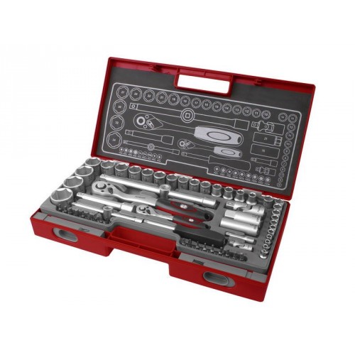 FORTUM kľúče nástrčné, sada 60ks 1/4", 1/2" 4700011 FORTUM kľúče nástrčné, sada 60ks 1/4", 1/2" 4700011