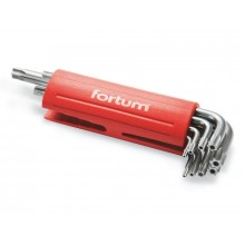 FORTUM L-kľúč, sada 9ks, TORX vŕtané 4710200