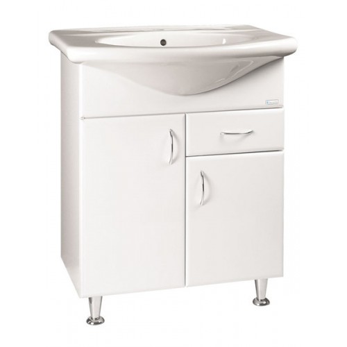 KERAMIA umývadlová skrinka 69x74x39cm, biela, zásuvka, 50070 KERAMIA umývadlová skrinka 69x74x39cm, biela, zásuvka, 50070