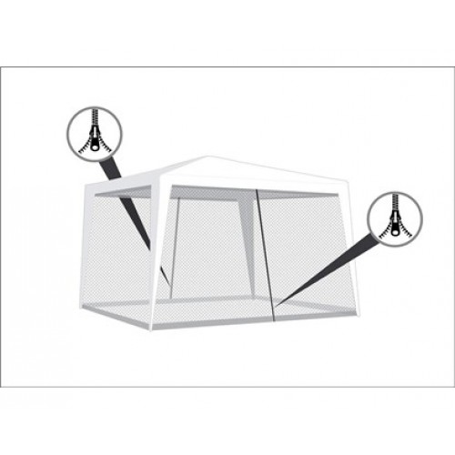 HAPPY GREEN Moskytiéra 590 x 200 cm k záhradnému altánku s 2 zipsami 50231007