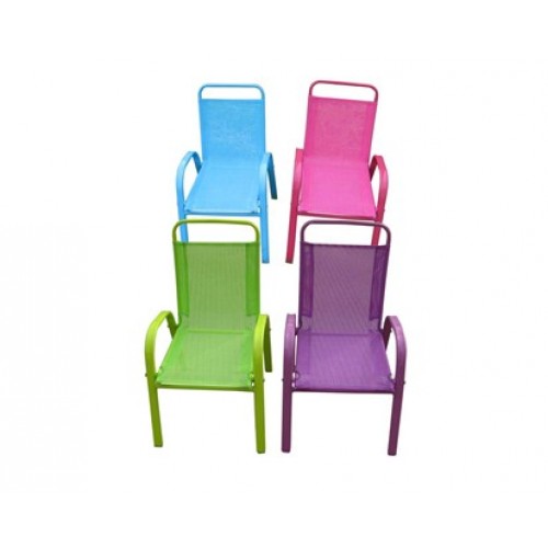 HAPPY GREEN Detská záhradná stolička stohovateľná, zelená 50XT2930A