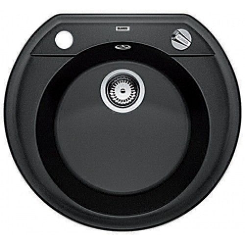 Blanco Rondoval 45 Silgranit® drez s excentrom, vrátane sifónu, antracit 515669